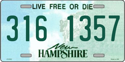 NH license plate 3161357