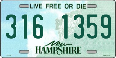 NH license plate 3161359