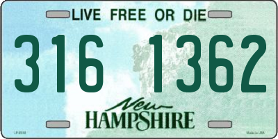 NH license plate 3161362