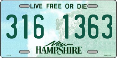 NH license plate 3161363
