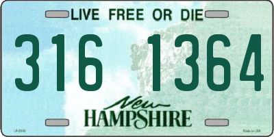 NH license plate 3161364