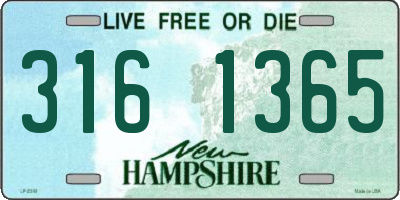 NH license plate 3161365