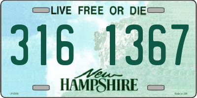 NH license plate 3161367