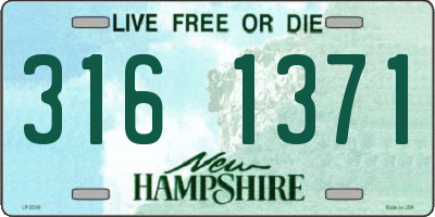 NH license plate 3161371