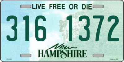 NH license plate 3161372