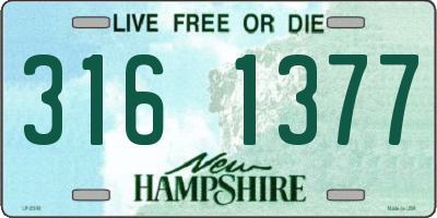 NH license plate 3161377