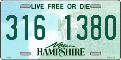 NH license plate 3161380