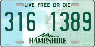 NH license plate 3161389