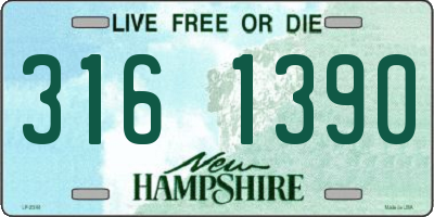 NH license plate 3161390