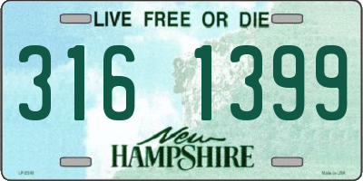 NH license plate 3161399
