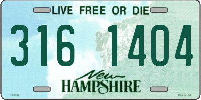 NH license plate 3161404