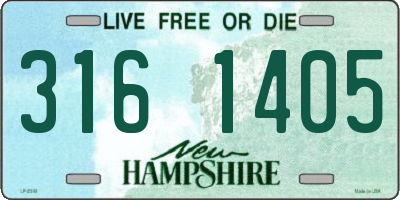NH license plate 3161405