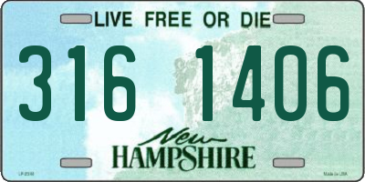 NH license plate 3161406