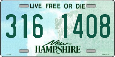 NH license plate 3161408