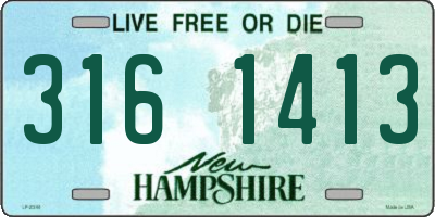 NH license plate 3161413