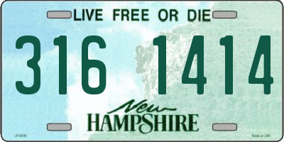 NH license plate 3161414