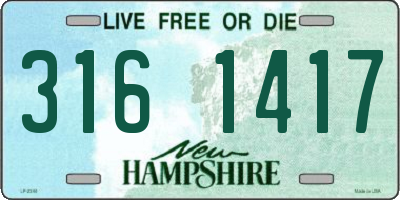 NH license plate 3161417