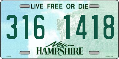 NH license plate 3161418