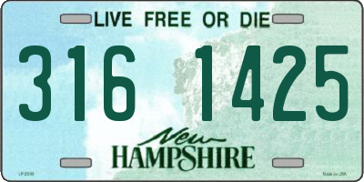 NH license plate 3161425
