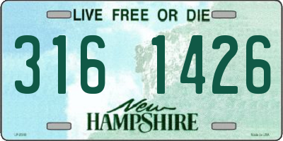 NH license plate 3161426