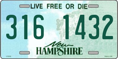 NH license plate 3161432