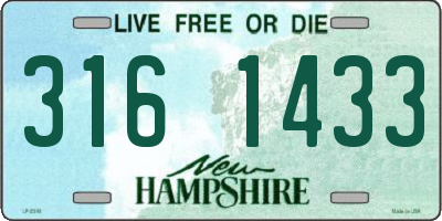 NH license plate 3161433