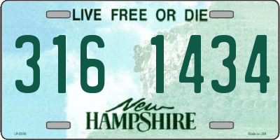 NH license plate 3161434