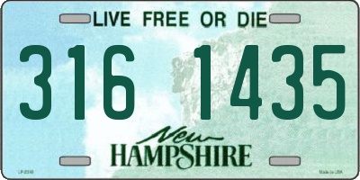 NH license plate 3161435