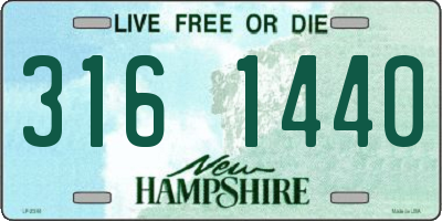 NH license plate 3161440
