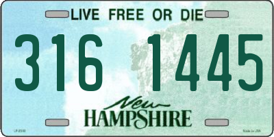 NH license plate 3161445