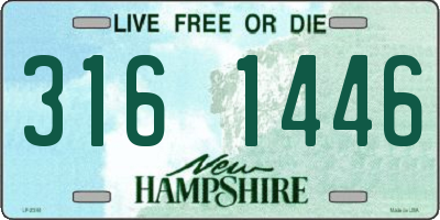 NH license plate 3161446