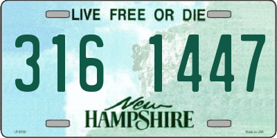 NH license plate 3161447