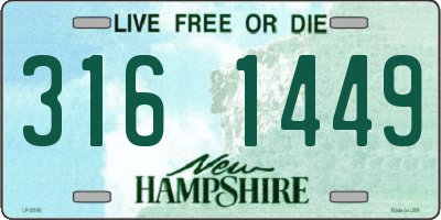NH license plate 3161449