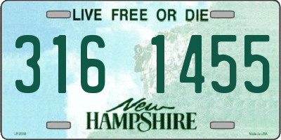 NH license plate 3161455