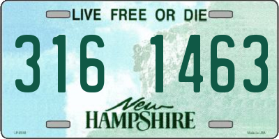 NH license plate 3161463