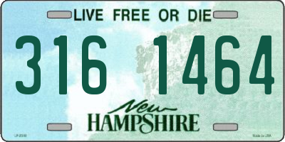 NH license plate 3161464