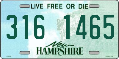 NH license plate 3161465