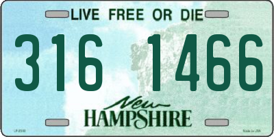 NH license plate 3161466