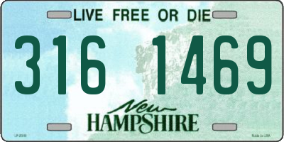 NH license plate 3161469
