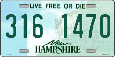 NH license plate 3161470
