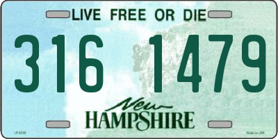 NH license plate 3161479