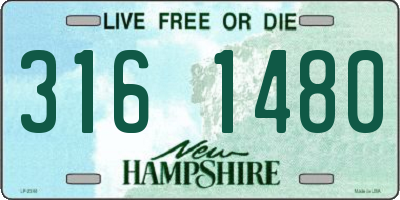 NH license plate 3161480