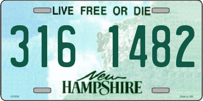 NH license plate 3161482
