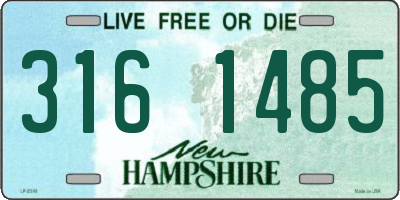 NH license plate 3161485