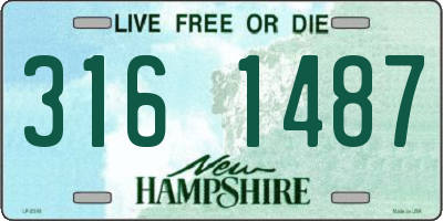 NH license plate 3161487