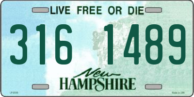 NH license plate 3161489