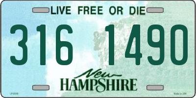 NH license plate 3161490