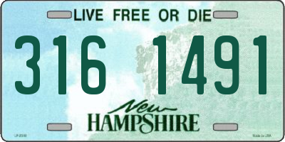 NH license plate 3161491