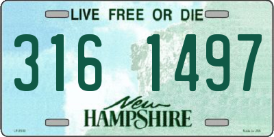 NH license plate 3161497