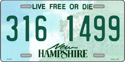 NH license plate 3161499